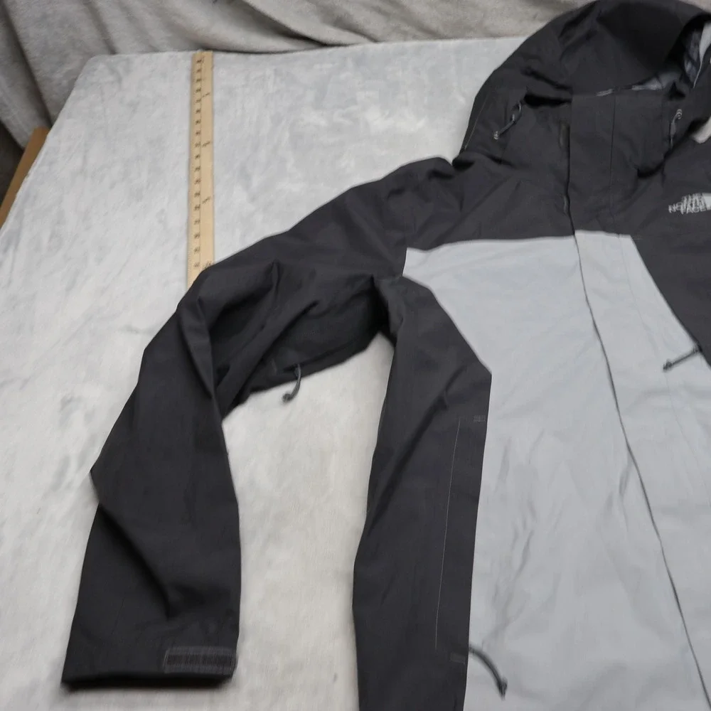 North Face Jacket Mens Medium Gray Gore-Tex Mountain Light Waterproof 3in1 Shell